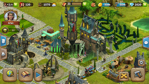 Città fantasy strategica per la piattaforma Elvenar